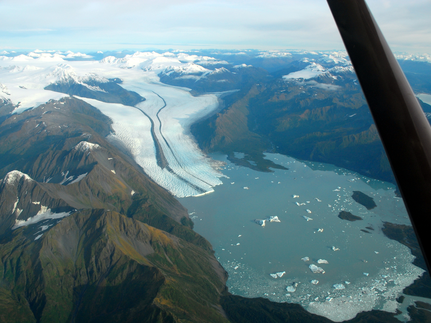 glacier from above