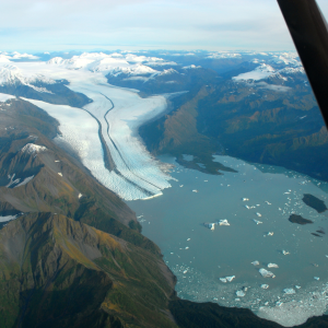 glacier from above