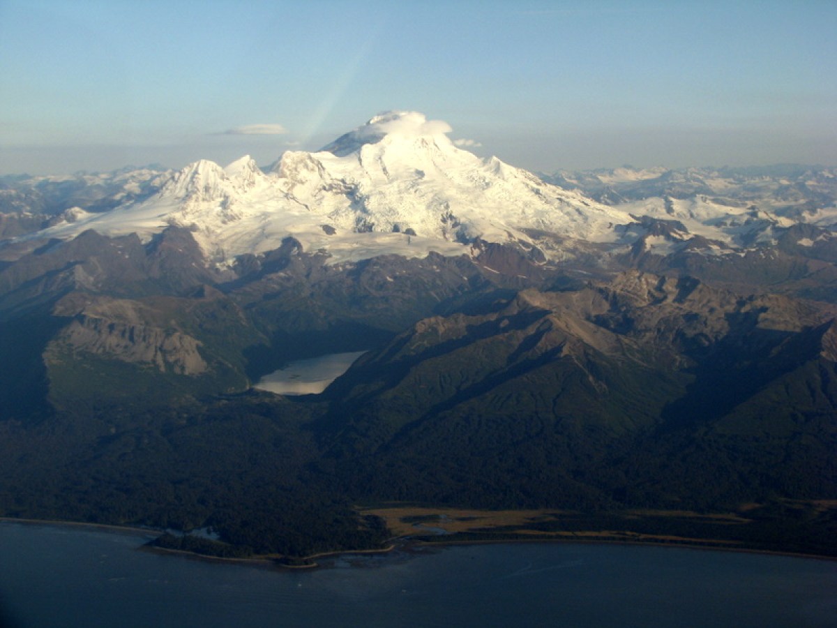 mountain from the air