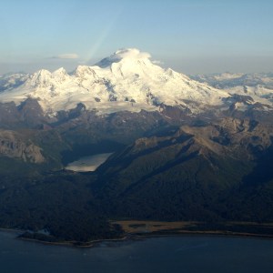 mountain from the air