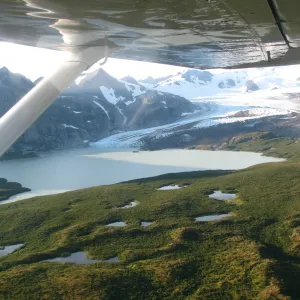 glacier from the air