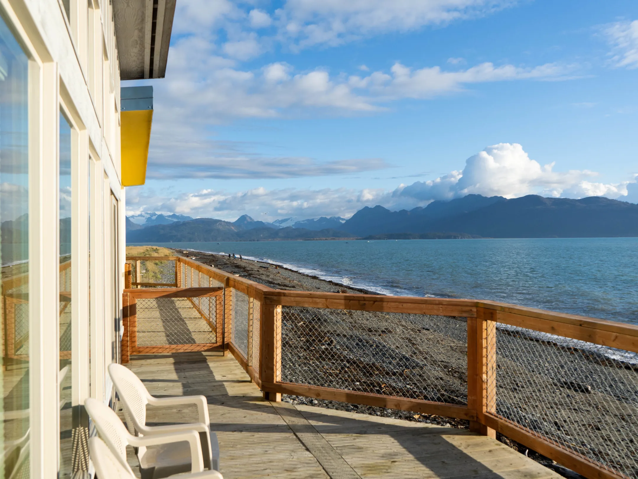 a bench overlooking a body of water