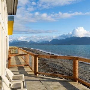 a bench overlooking a body of water