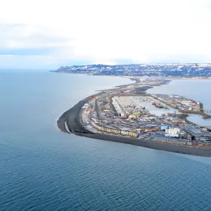 Homer Spit from the air