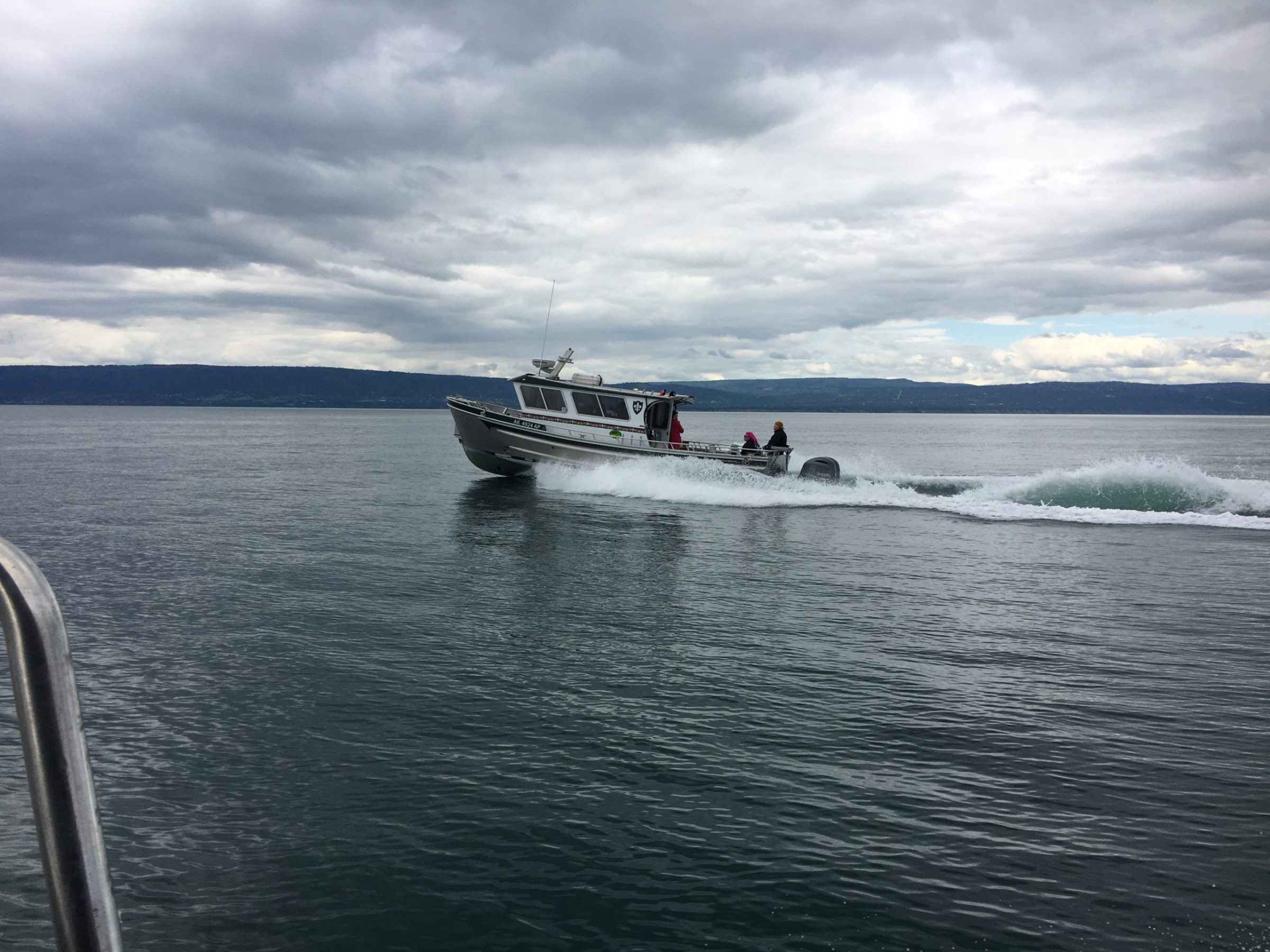a boat on a body of water