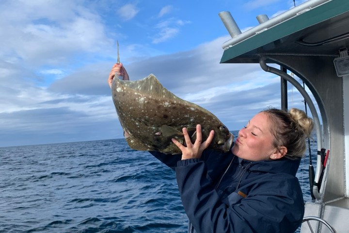 a person standing next to a body of water